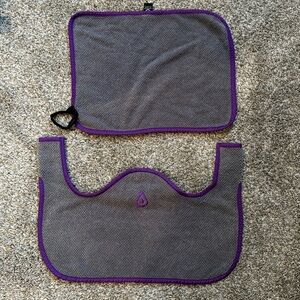 Purple and Gray Peloton Spintowel by dripaccessory.com